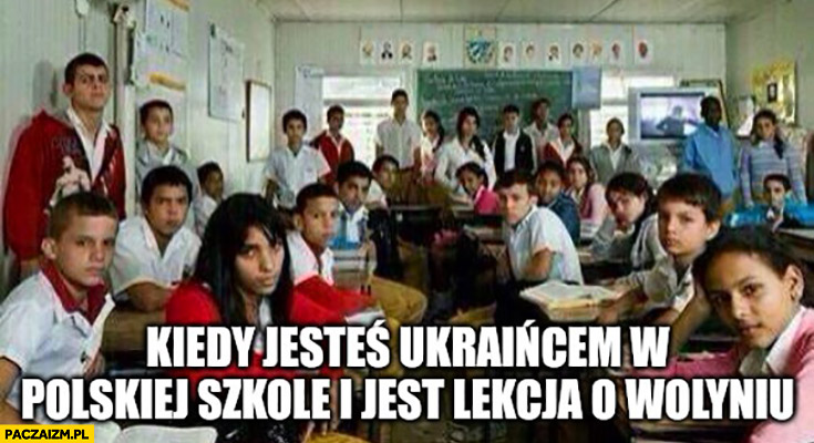 Kiedy jesteś Ukraińcem w polskiej szkole i jest lekcja o Wołyniu wszyscy patrzą na Ciebie