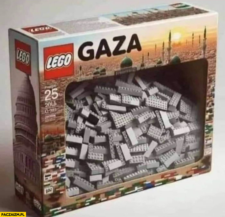 Llocki Lego Gaza ruiny zgliszcza gruz