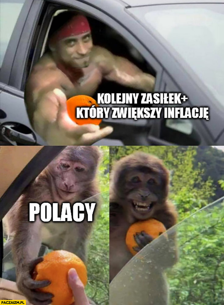 Kolejny zasiłek plus który zwiększy inflację Polacy małpa cieszą się