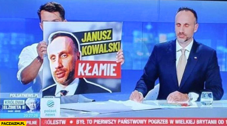 Kołodziejczak w telewizji Janusz Kowalski kłamie