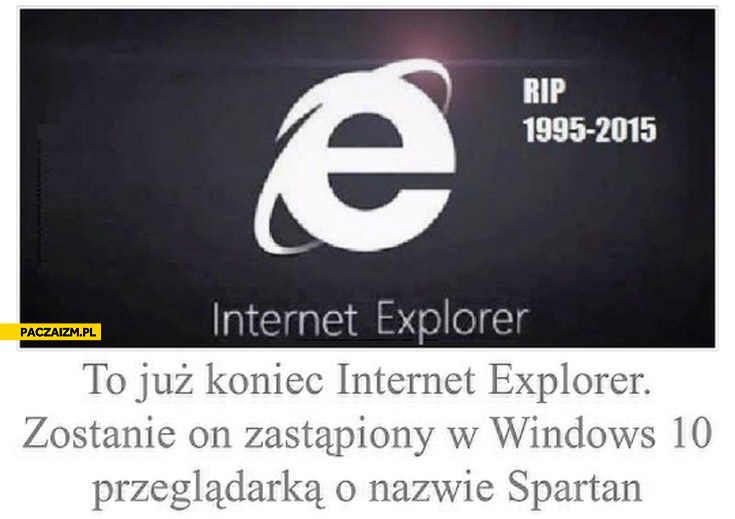Koniec Internet Explorera Spartan