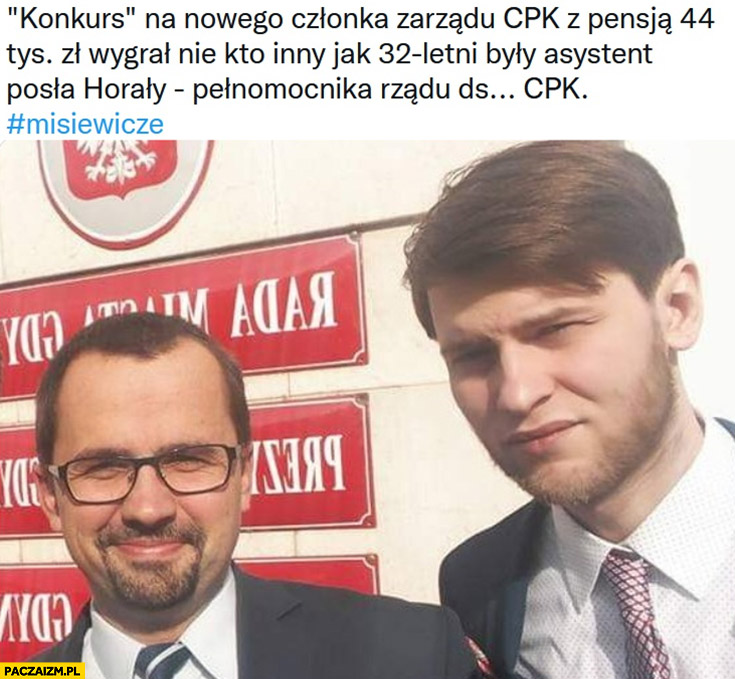 Konkurs na nowego członka zarządu CPK wygrał asystent Horały pełnomocnika zarządu CPK