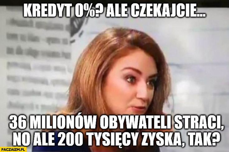 Kredyt 0% procent 36 milionów obywateli straci ale 200 tysięcy zyska tak