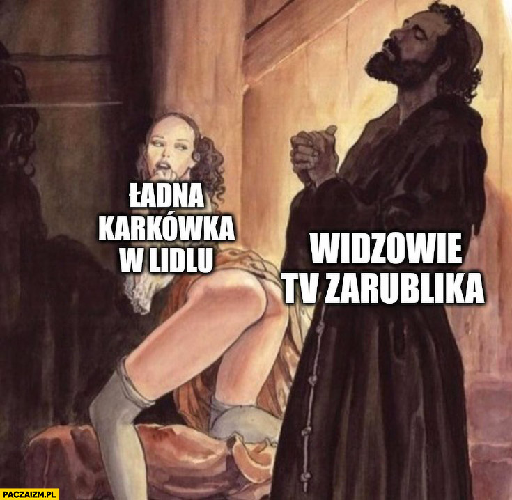 Ładna karkówka w Lidlu vs widzowie tv Republika zarublika