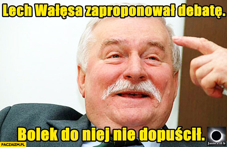 Lech Wałęsa zaproponował debatę Bolek do niej nie dopuścił