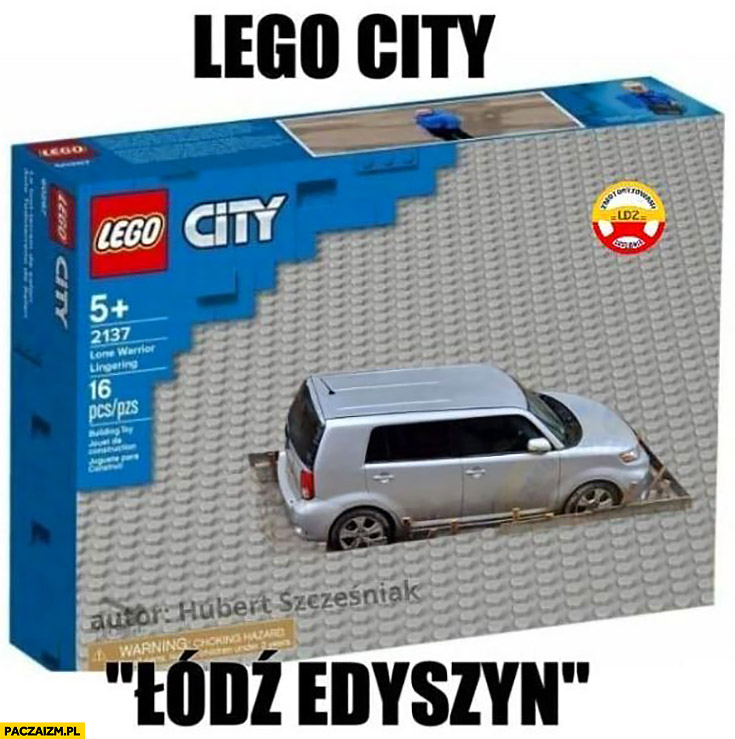 Lego city Łódź edition opakowanie samochód wylany beton