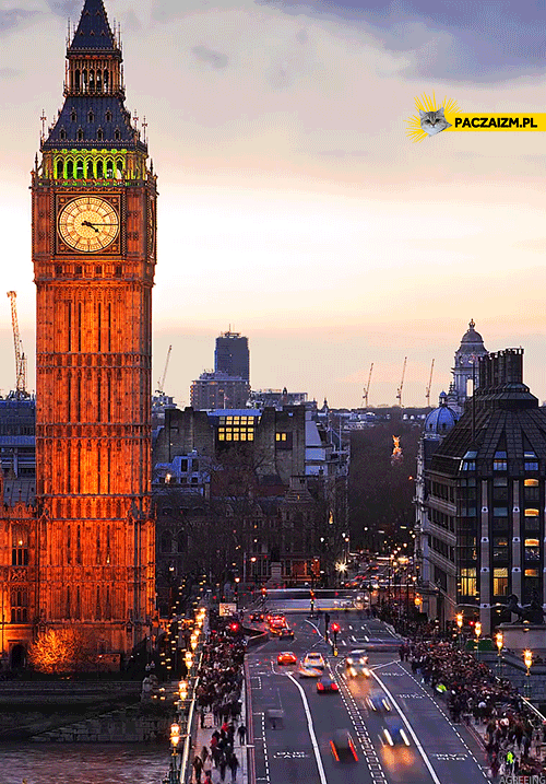 Londyn Big Ben animacja