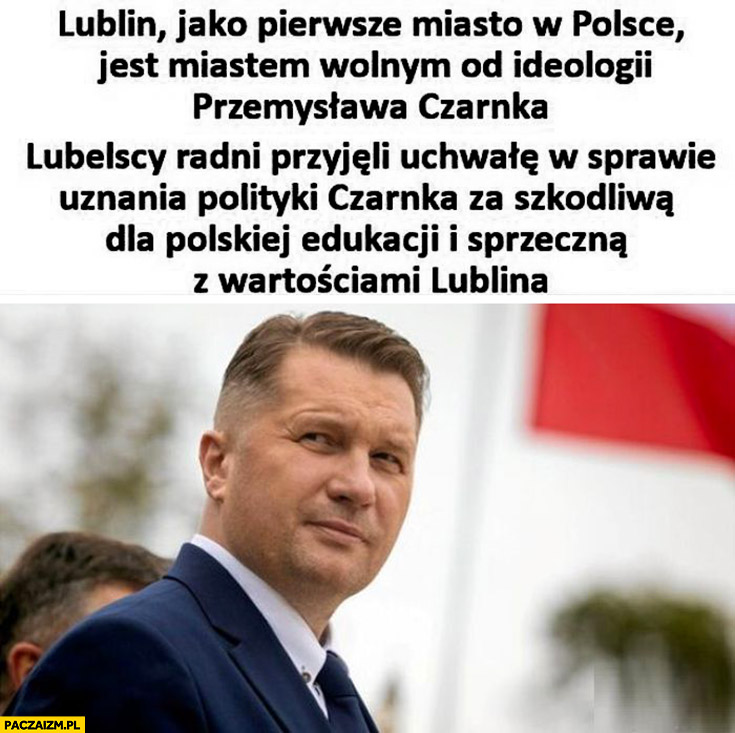 Lublin jako pierwsze miasto w Polsce jest wolne od ideologii Czarnka, radni przyjęli uchwałę uznania polityki Czarnka za szkodliwą dla edukacji