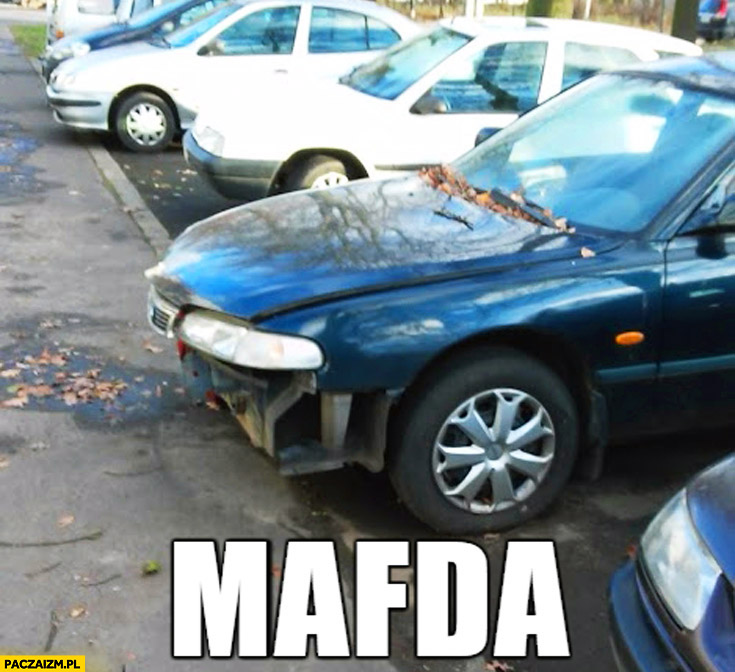 Mafda Mazda bez zderzaka