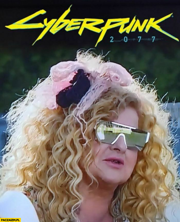 Magda Gessler Cyberpunk 2077 futurystyczne okulary