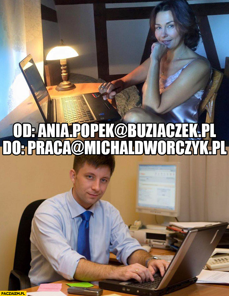 Mail od Ania.Popek@buziaczek.pl do praca@Michał.Dworczyk.pl