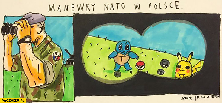 Manewry NATO w Polsce Pokemony lornetka Pokemon GO