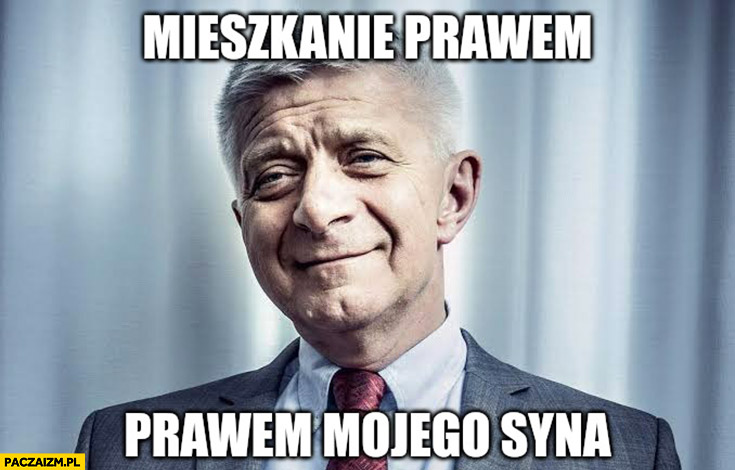 Marek Belka mieszkanie prawem mojego syna