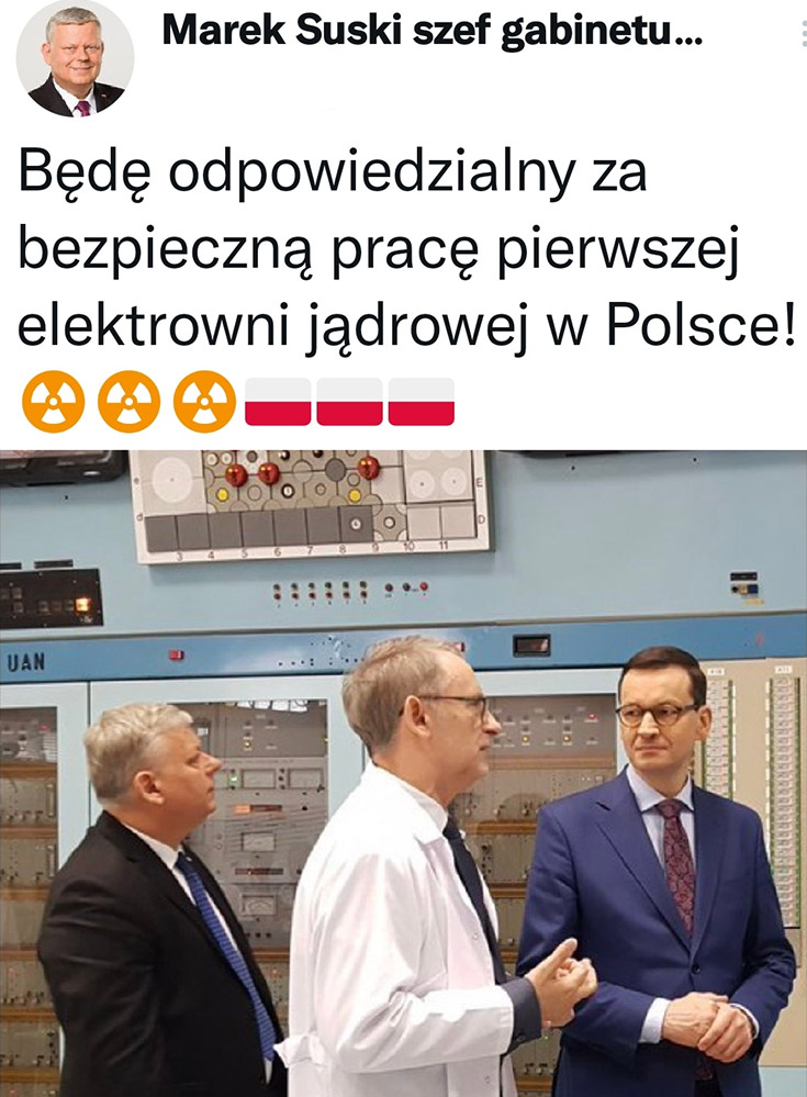 Marek Suski będę odpowiedzialny za bezpieczną pracę pierwszej elektrowni jądrowej w Polsce