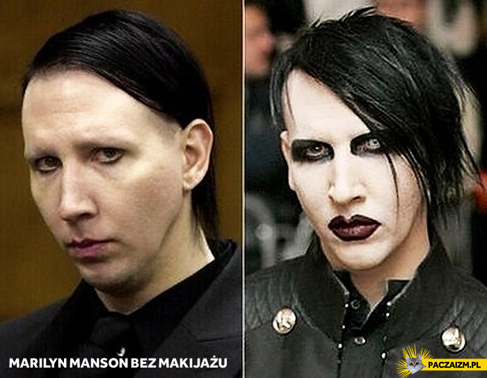 Marilyn Manson bez makijażu