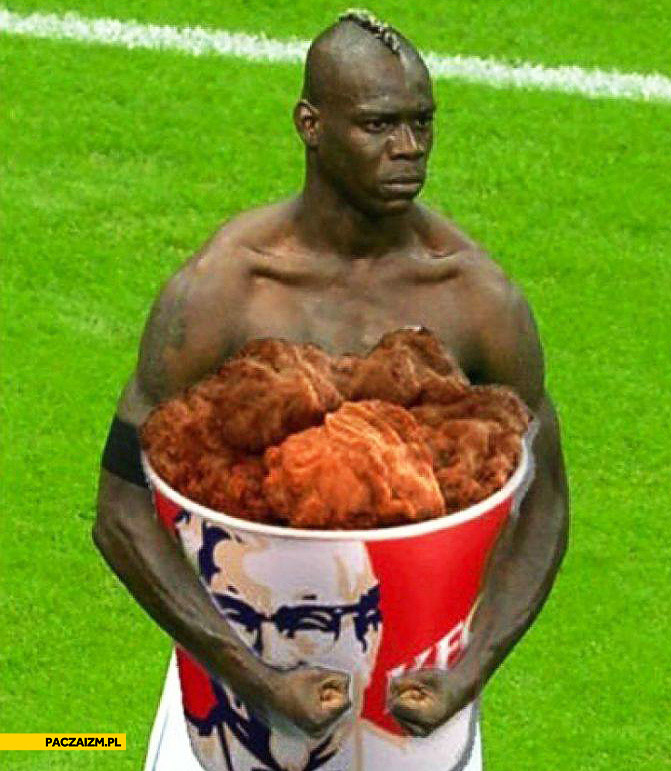 Mario Balotelli kubełek KFC