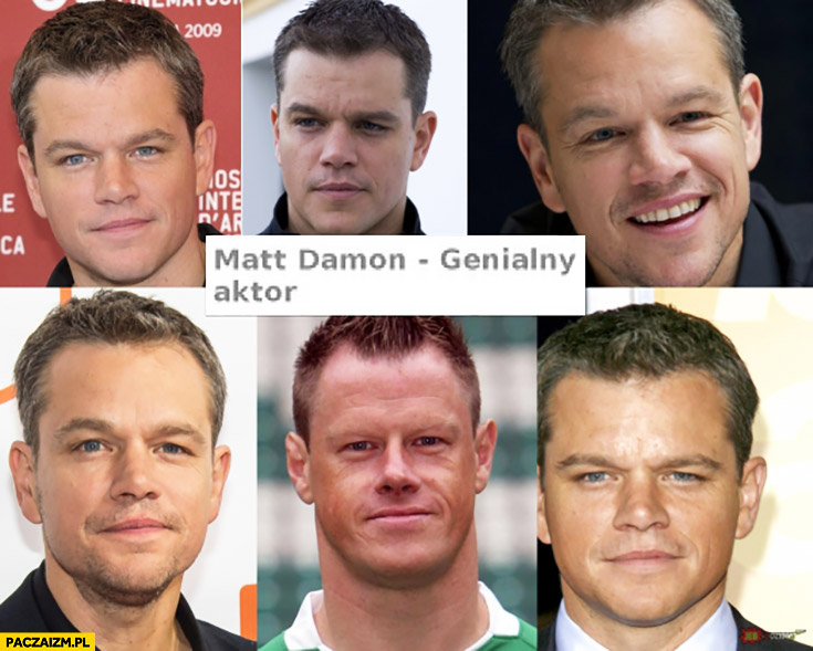 Matt Damon genialny aktor Jacek Krzynówek