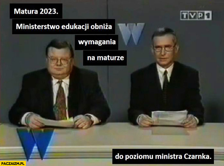 Matura 2023 ministerstwo edukacji obniża wymagania na maturze do poziomu ministra Czarnka