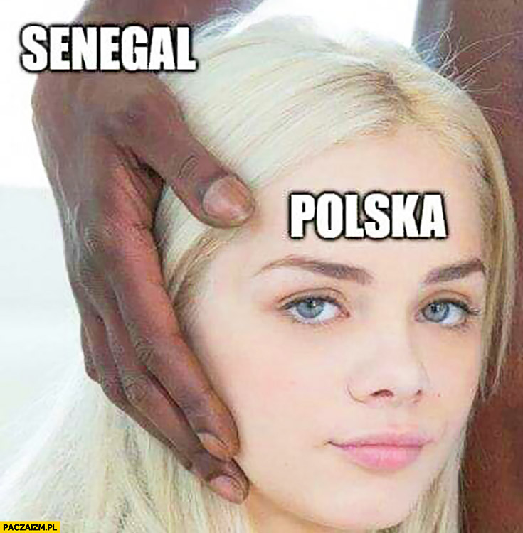 Mecz Senegal Polska film dla dorosłych czarna ręka murzyn biała dziewczyna przeróbka Elsa Jean