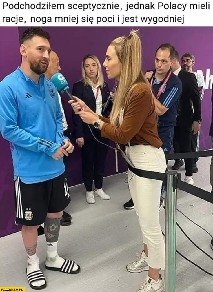 Messi klapki skarpetki podchodziłem sceptycznie jednak Polacy mieli rację, noga mniej się poci i jest wygodniej