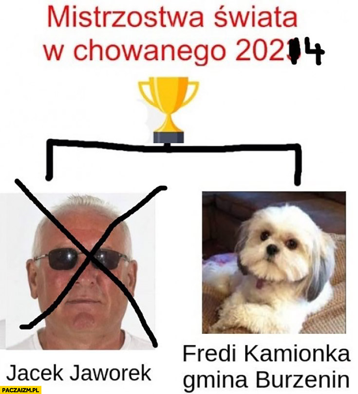 Mistrzostwa świata w chowanego 2024 Fredi Kamionka gmina burzenin wygrał Jacek Jaworek przegrał
