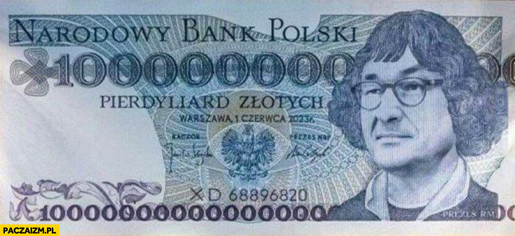 Morawiecki banknot pierdyliard złotych przeróbka