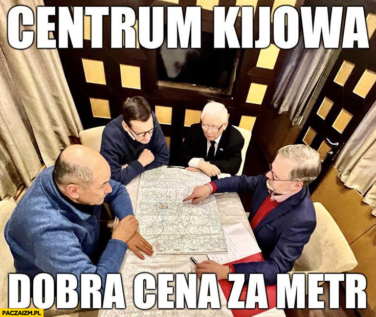 Morawiecki kupuje działkę centrum Kkijowa dobra cena za metr mapa