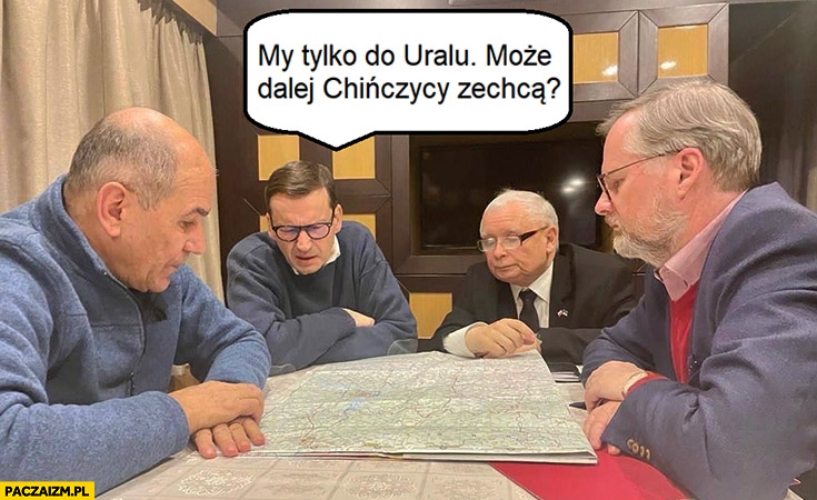 Morawiecki nad mapą my tylko do Uralu, może Chińczycy dalej zechcą wziąć