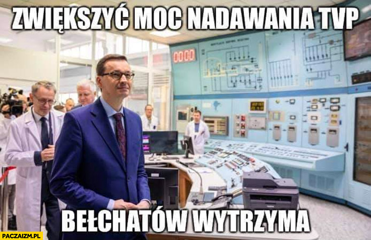 Morawiecki zwiększyć moc nadawania TVP elektrownia Bełchatów wytrzyma