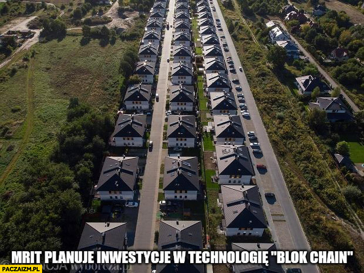 MRiT planuje inwestycje w technologie blok chain osiedle domów bloków