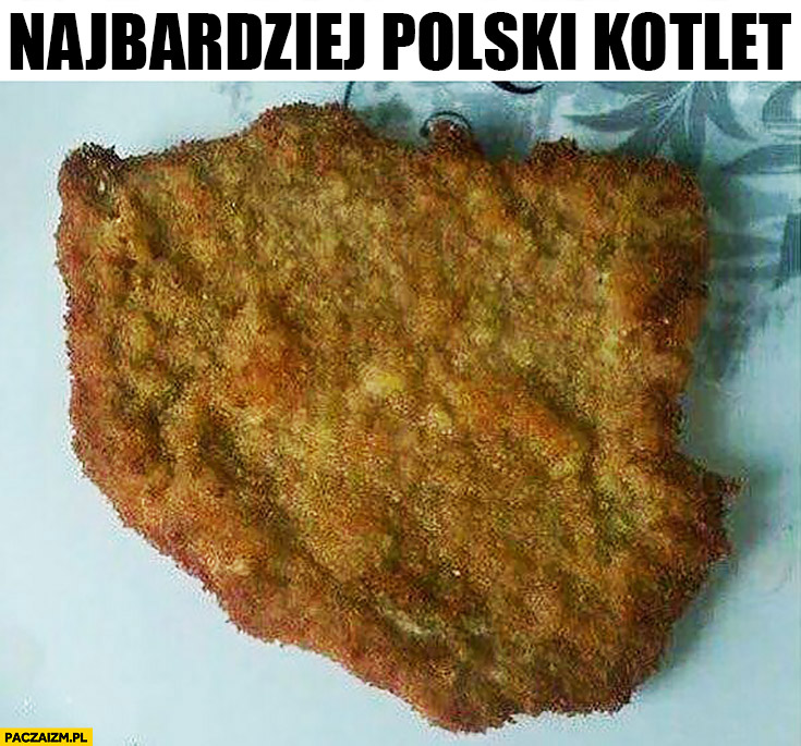 Najbardziej polski kotlet kształt kontur Polski