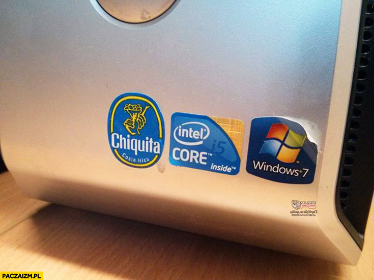 Naklejka na PC komputerze Chiquita