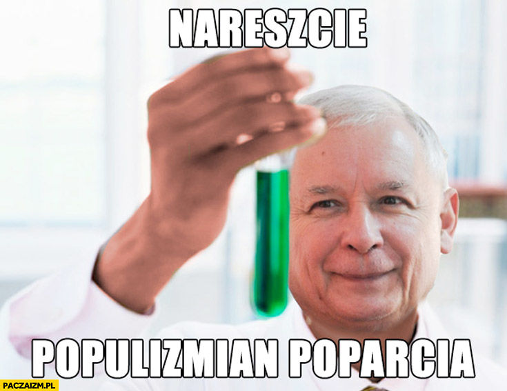 Nareszcie populizmian poparcia Kaczyński