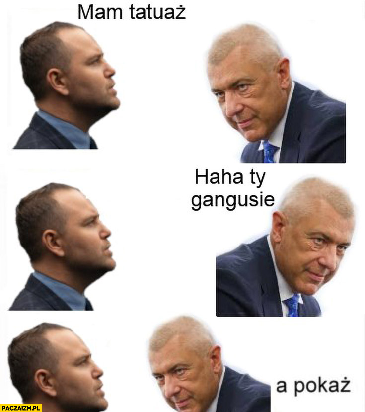 Nawrocki: mam tatuaż, Giertych; haha ty gangusie, a pokaż