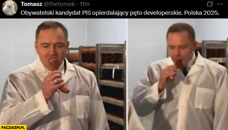 Nawrocki obywatelski kandydat PiS opierdzielajacy pęto deweloperskie