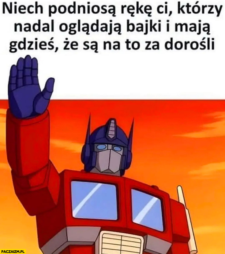 Niech podniosą rękę ci którzy nadal oglądają bajki i maja gdzieś, że są na to za dorośli