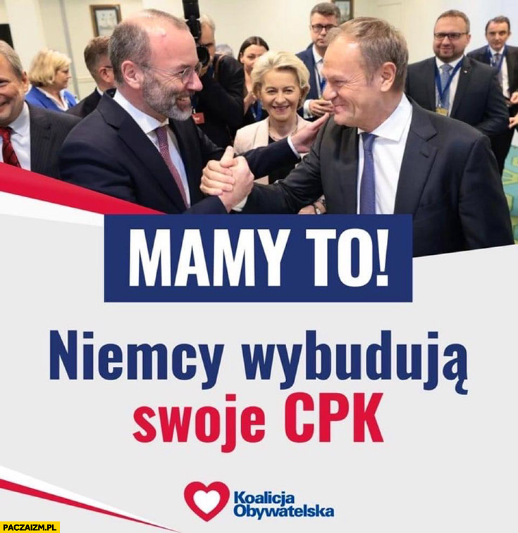 Niemcy wybudują swoje CPK, mamy to Koalicja Obywatelska