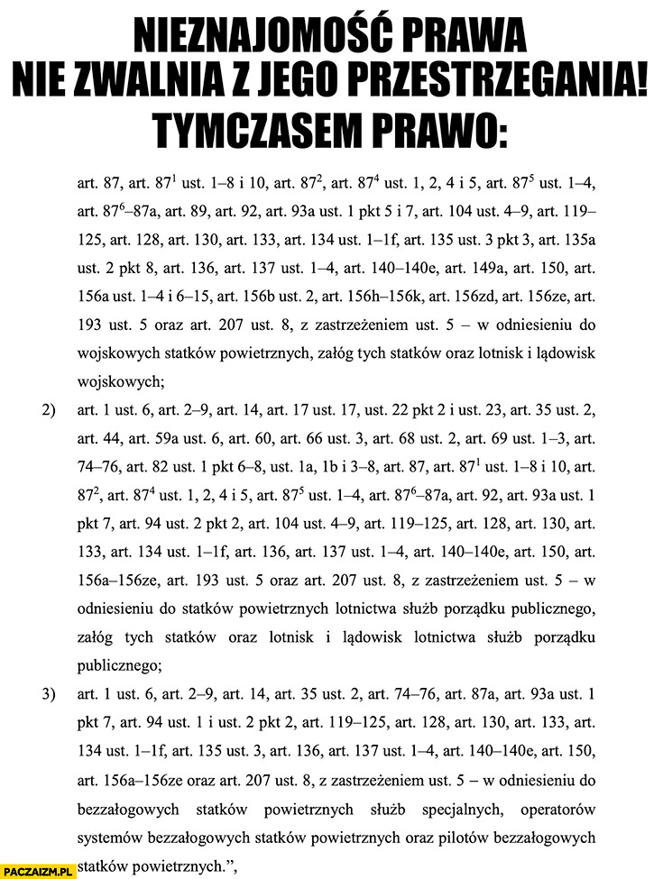 Nieznajomość prawa nie zwalnia z jego przestrzegania tymczasem jak wygląda prawo