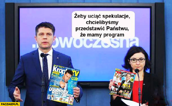 Nowoczesna przedstawia program telewizyjny Tele Tydzień