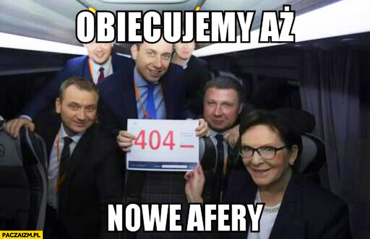 Obiecujemy aż 404 nowe afery Platforma Obywatelska