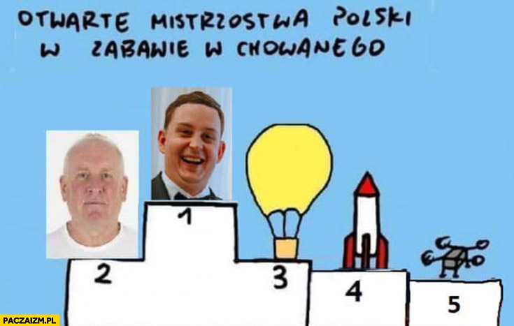 Otwarte mistrzostwa polski w zabawie w chowanego Majtczak Jaworek balon rakieta dron