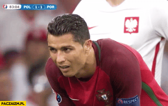 Pazdan posuwa Ronaldo popycha animacja gif