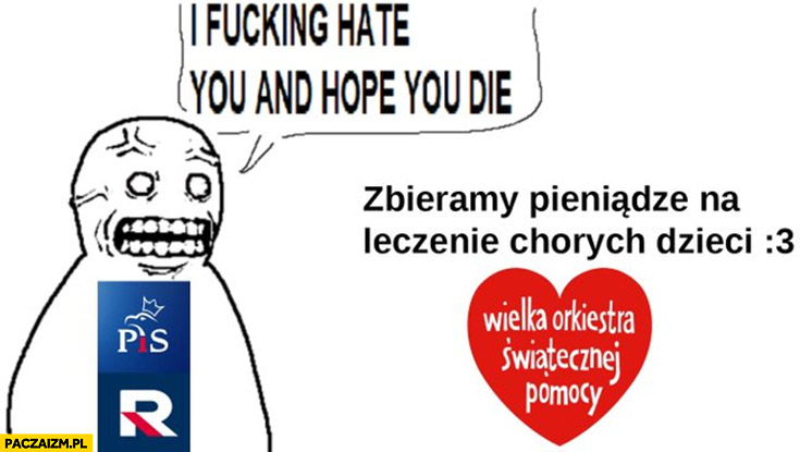 PiS Republika nienawidzi WOŚP wielka orkiestra świątecznej pomocy