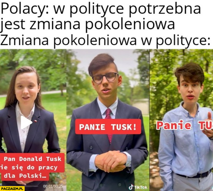 Polacy w polityce potrzebna jest zmiana pokoleniowa tymczasem jak wygląda zmiana pokoleniowa okiem młodych