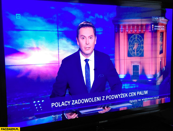 Polacy zadowoleni z podwyżek cen paliw pasek wiadomości TVP
