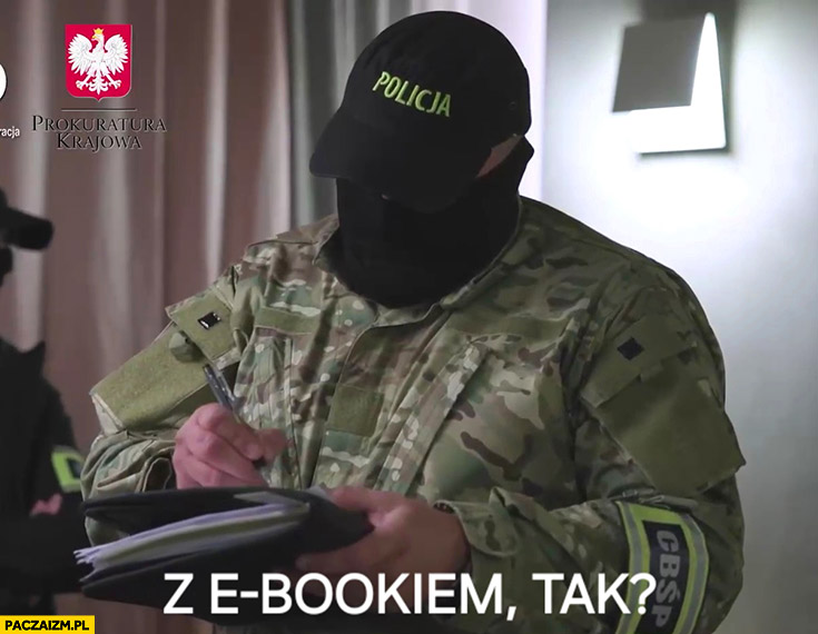 Policjant CBŚP z e-bookiem, tak? Aresztowanie Buddy