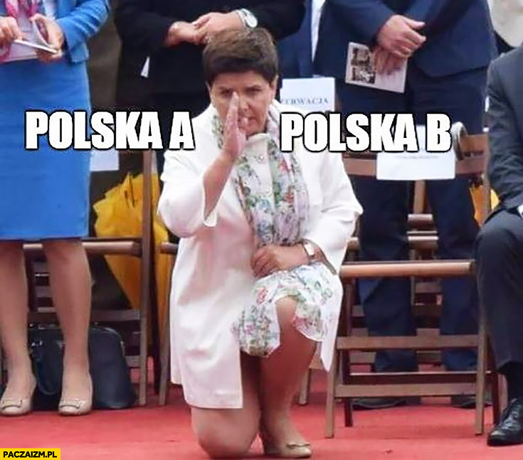 Polska A, Polska B Beata Szydło dzieli karate