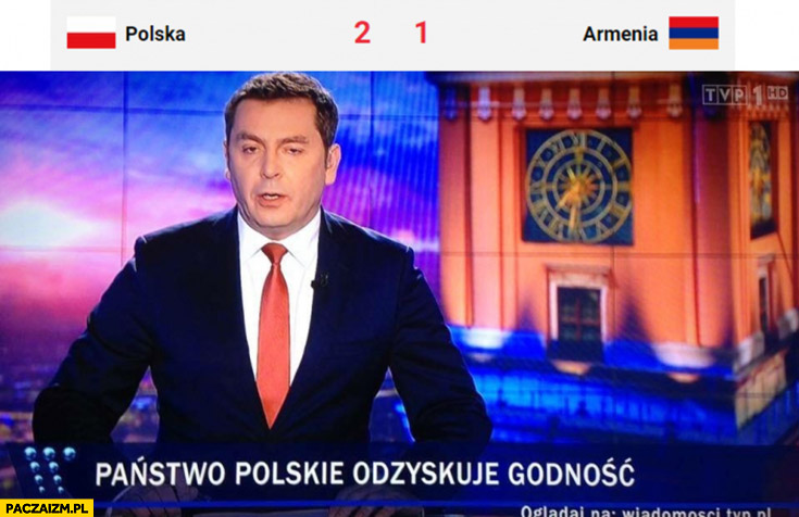 Polska Armenia mecz państwo polskie odzyskuje godność Wiadomości TVP