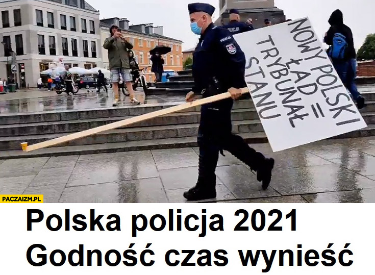 Polska policja 2021 godność czas wynieść aresztują protestującego