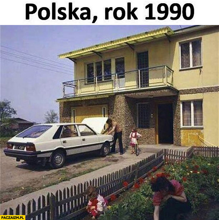 Polska rok 1990 zdjęcie domu